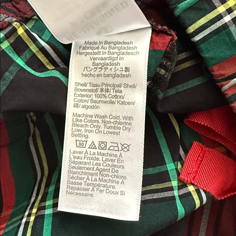 {NWOT} J. Crew | Cotton Poplin Pajama Set Black Stewart Tartan Plaid BM280 (XXL) - Picture 14 of 16